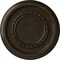 Ekena Millwork Federal Roped Small Ceiling Medallion (Canopies up to 6"), 12 5/8"OD x 1 1/8"P, Stone Hearth Crackle CM12FESHC - alternate 1